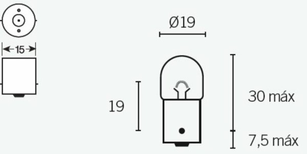 Tecnium R5 Glühlampen 12V 5W - x10