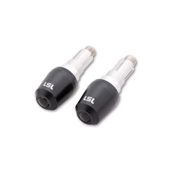 LSL Lenkerendgewicht konisch, Aluminium, mit LSL-Logo, für 12-22 mm Innendurchmesser, schwarz
