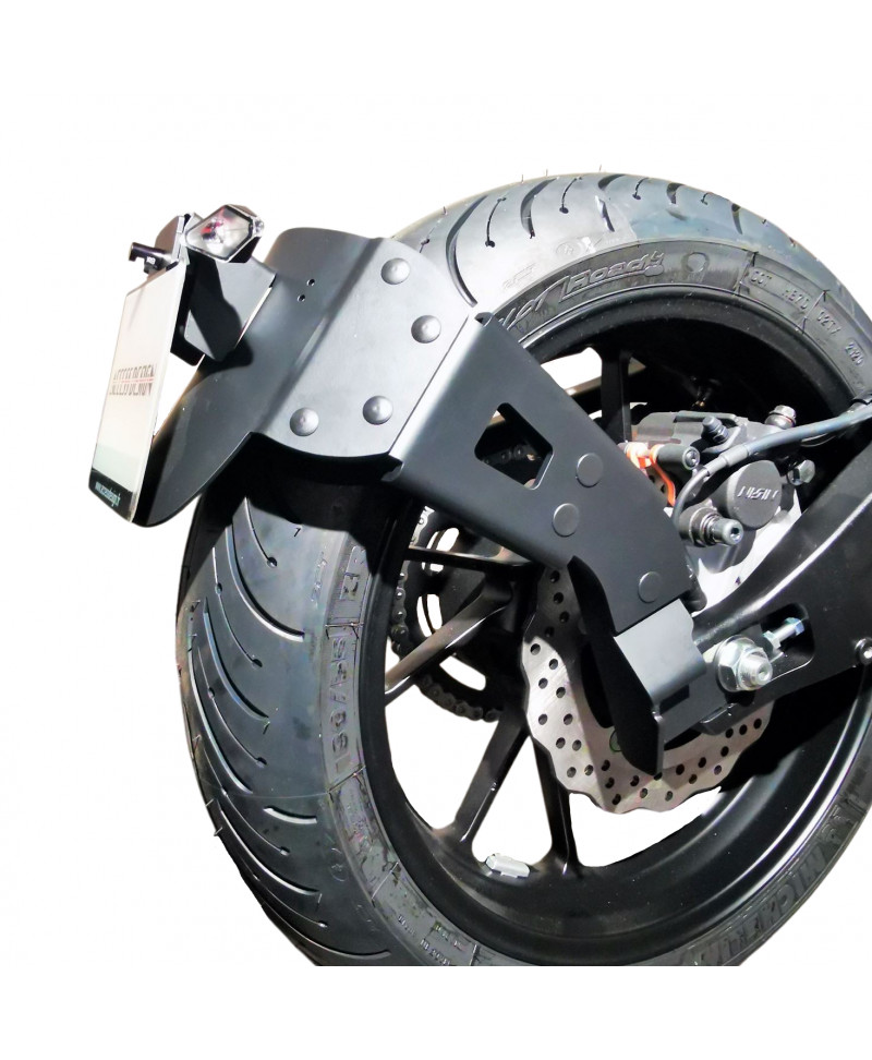 Kennzeichenhalter Hinterrad für Yamaha MT-07 Tracer in schwarz - ACCESS  DESIGN