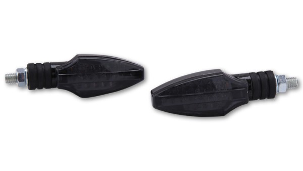 HIGHSIDER Smart Como LED Blinker Gehäuse Carbon / Linse Rauchgrau (Paar), Vorn & Hinten