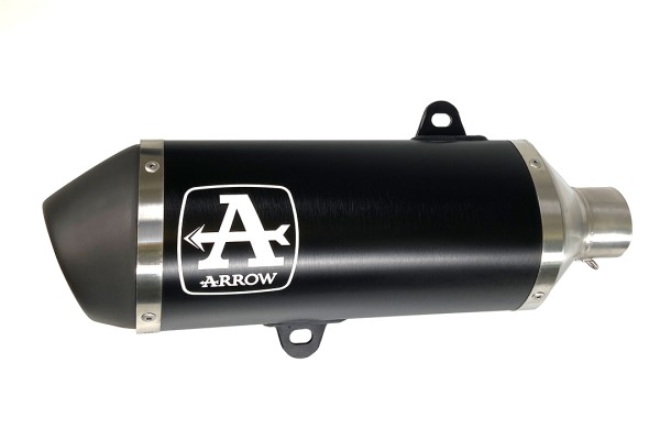 ARROW Auspuff DARK URBAN für Yamaha N-Max 155 2017-, Aluminium schwarz (Nur mit ARROW Krümmer)