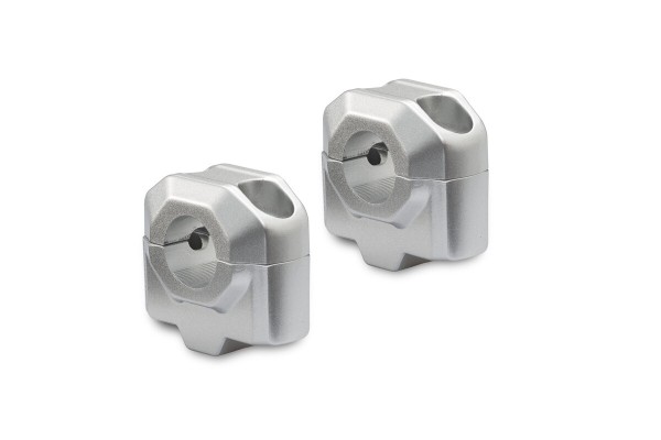 SW-Motech Lenkererhöhung, silber für Ø 22 mm Lenker, H=25 mm für Yamaha XSR 700 XTribute