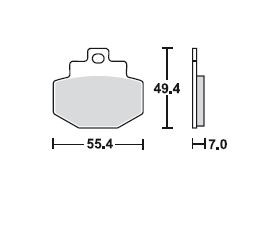 TRW Bremsbelagsatz, Sintermetall, mit ABE, MCB727SRM