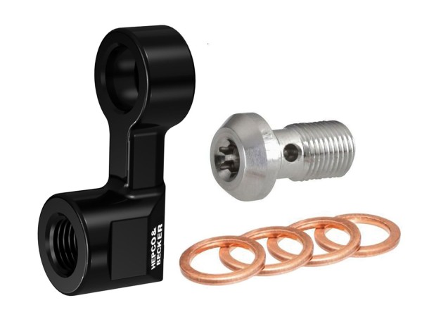 Universaladapter 30 mm zur Verlängerung von Brems- und Kupplungsleitung Hepco & Becker