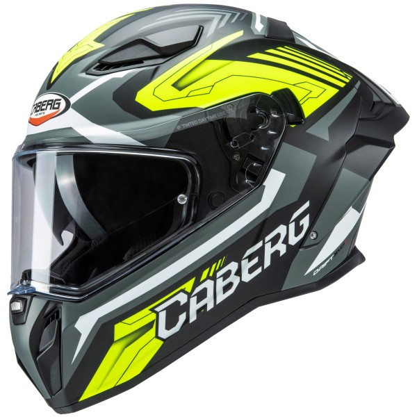 Caberg Helm Drift Evo II Jarama matt-schwarz/grau-fluo-gelb
