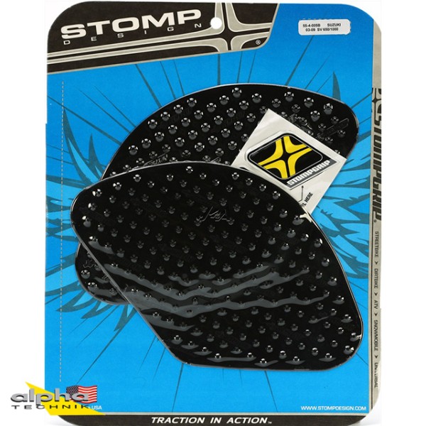 Stompgrip schwarz, Volcano, für BMW, R1200GS (Adventure), Suzuki, SV650 (S), SV1000