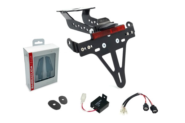 alpha Technik Kennzeichenhalter-Blinker-Kit SQ-LED (vorne + hinten) für Kawasaki Z900 ab Modelljahr