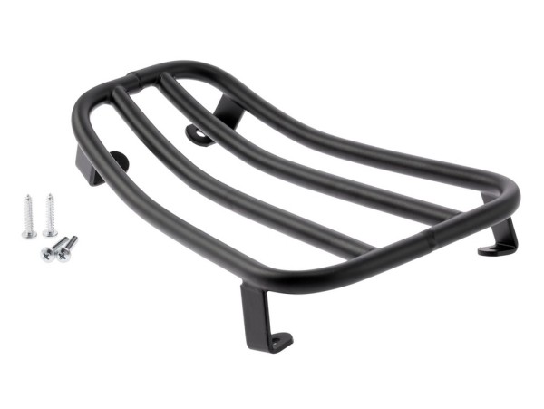 Gepäckträger Durchstieg für Vespa GTS/​GTS Super/​GTV/​GT 60/​GT L 125-300ccm 4T LC, schwarz matt