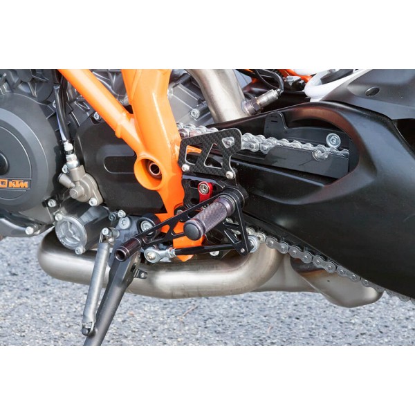 LSL 2Slide Rastenanlage für KTM 1290 Super Duke R, 2016-, schwarz-rot