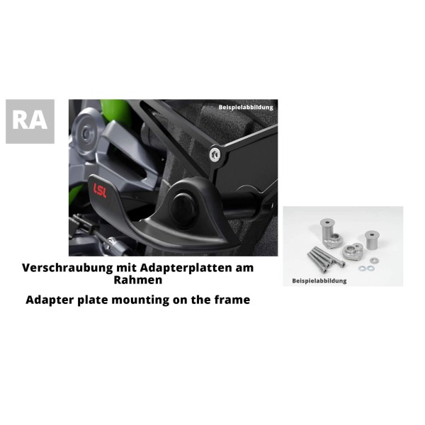 LSL SlideWing Anbaukit für Suzuki GSX-R1000, 2005-2006, mit Adapter