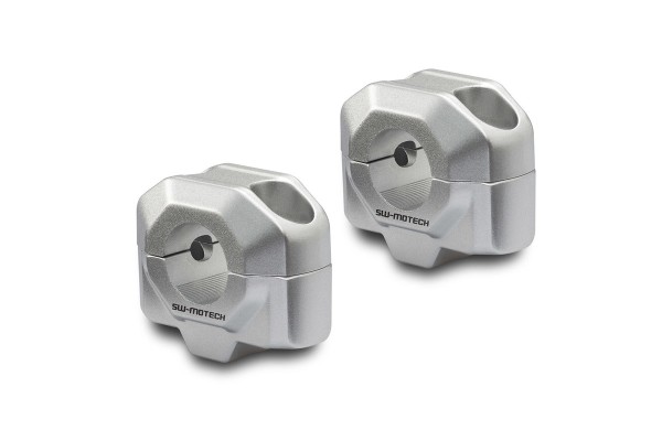 SW-Motech Lenkererhöhung 25 mm silber für Moto Guzzi V7 III / IIII (850)