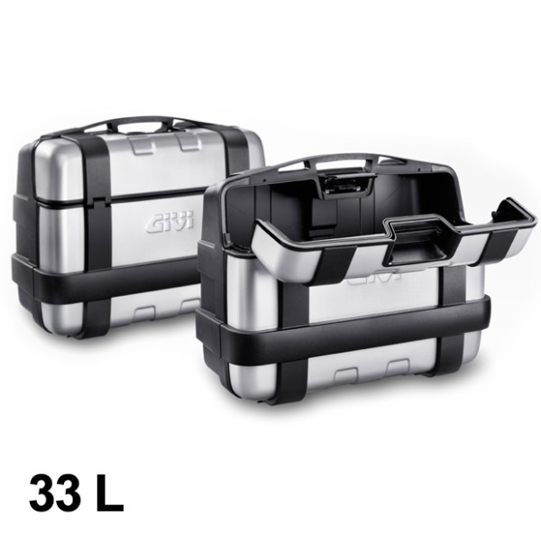 Givi Koffer Satz Trekker 33L schwarz Alu Monokey