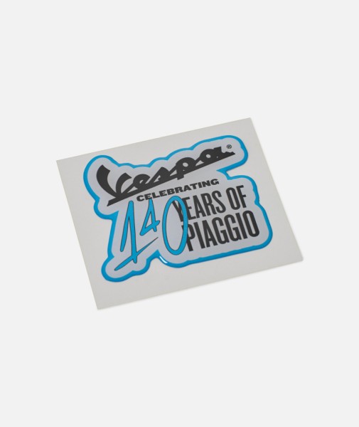 Vespa Aufkleber "140 Jahre Piaggio"