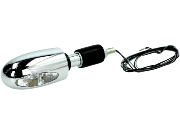 Kellermann Blinker, BL 1000, Stahl, LED, VR/VL, 12 V, chrom glänzend, E-geprüft