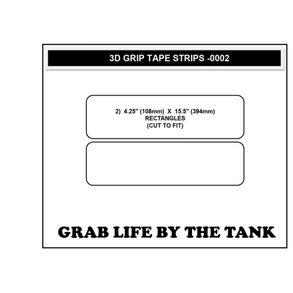 Stompgrip Universal Rahmen Leiste Pad schwarz, Volcano