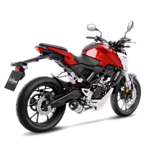 LeoVince Komplettanlage LV One Evo für Honda CB 125 R Neo Sports Café, Edelstahl silber, E-Gutachten