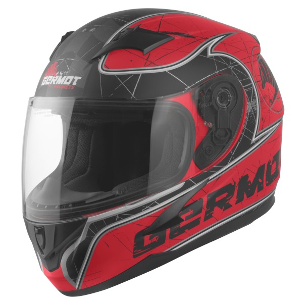 Germot Junior Helm GM 420, matt-rot/schwarz