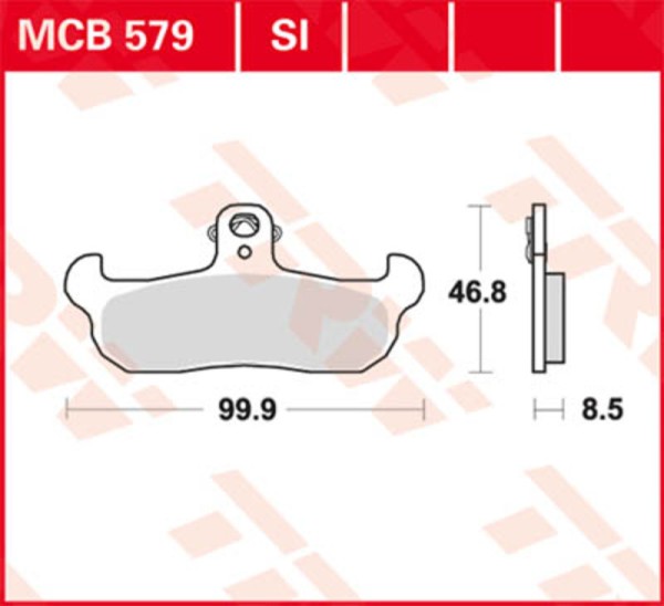 TRW Lucas Bremsbelag MCB728