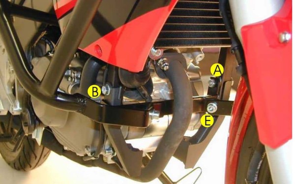 Motorschutzbügel schwarz für Honda CBR 125 R (07-10) Hepco & Becker