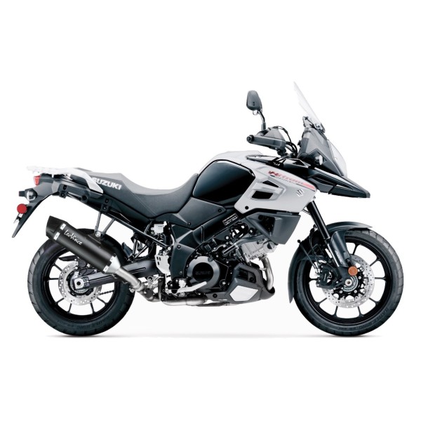 LeoVince Auspuffanlage SBK Nero für Suzuki V-Strom 1000 ABS /XT, schwarz, slip on, E-Gutachten
