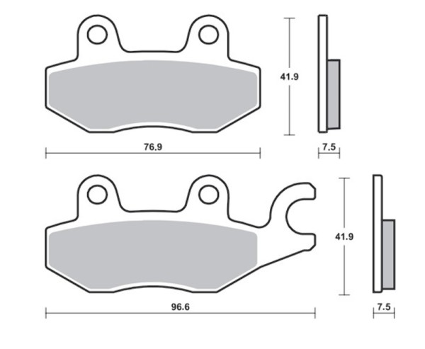 Tecnium Proffesional Racing Bremsbeläge Sintermetall - MSR455
