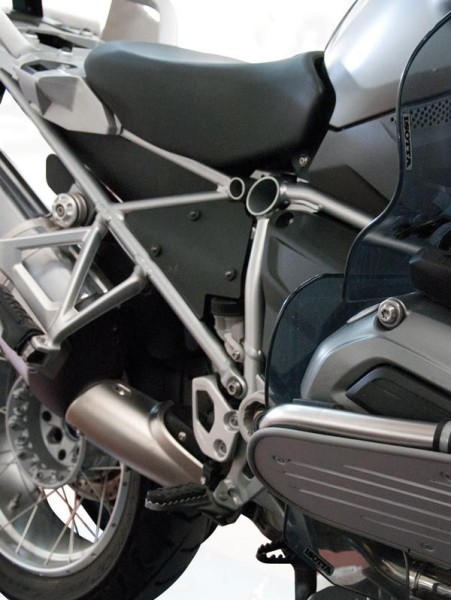 Seiten-Spritzschutz hinten für BMW R 1200 GS LC (13-16) - mit ESA, Paar, matt schwarz