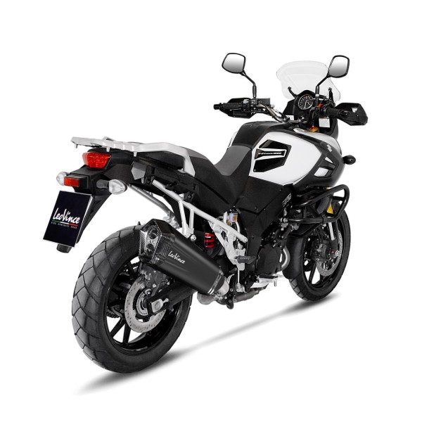 LeoVince Auspuffanlage LV-12 für Suzuki V-Strom 1000 ABS /XT, schwarz, slip on, Euro4, E-Gutachten
