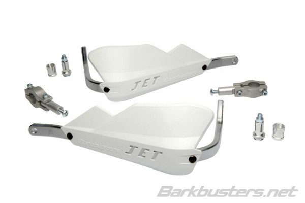Barkbusters Jet Handschutz Zweipunktbefestigung Gerade Ø22mm Weiß