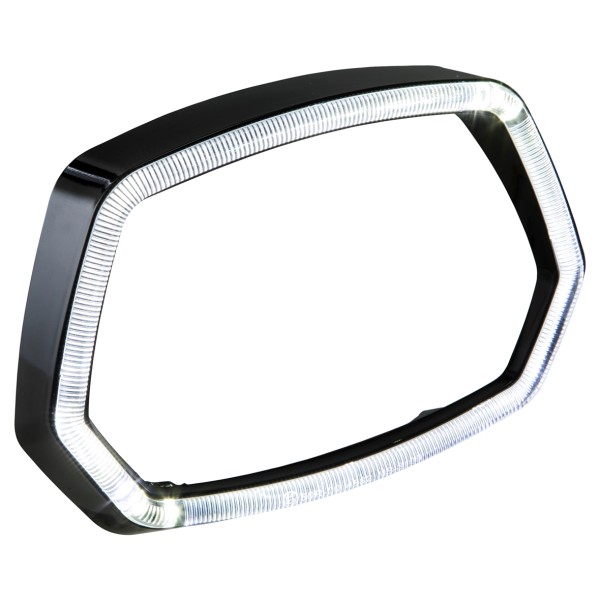 Lampenring schwarz glanz LED Leuchtring für Vespa Sprint 125/​150ccm 4T ('13-'18)