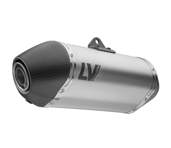 LeoVince Endschalldämpfer LV-14 Slip On Edelstahl silber für CF Moto / Husqvarna / KTM
