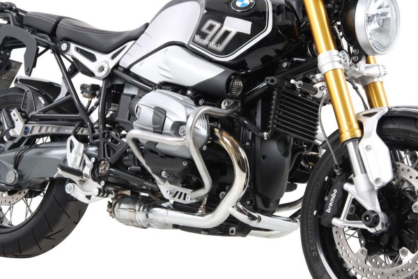 Motorschutzbügel silber für BMW R nineT (14-16) Hepco & Becker
