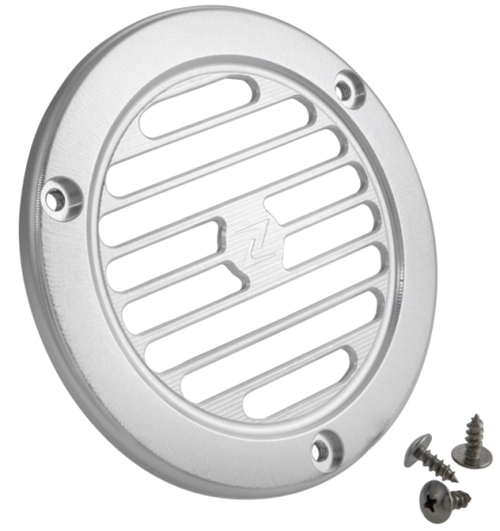 Lüfterradabdeckung Vintage für Vespa Primavera/​Sprint 3V i.e. 125/​150ccm 4T AC, silber