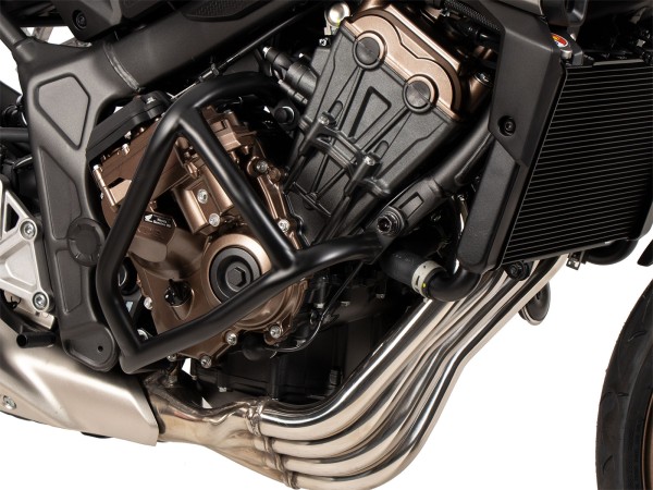 Motorschutzbügel "Solid" schwarz für Honda CB 650 R E-Clutch (24-) Hepco & Becker