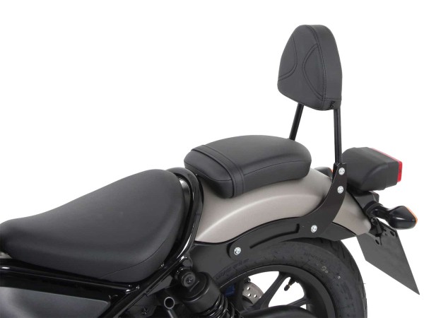 Sissybar ohne Gepäckträger schwarz für Honda CMX 500 Rebel (17-) Hepco & Becker