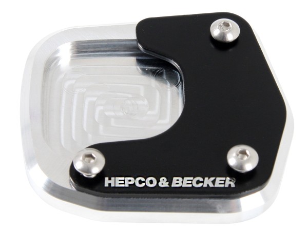 Seitenständerplatte silber schwarz für Honda NC 750 X (Bj.14-) Hepco & Becker