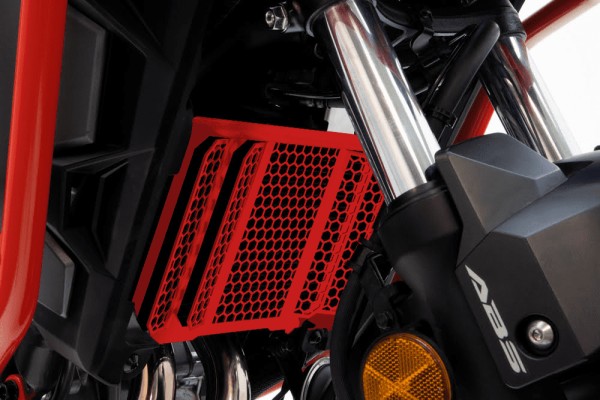 Kühlerschutz für Honda CB 500 X (19-23) / NX 500 (24-) Alu rot