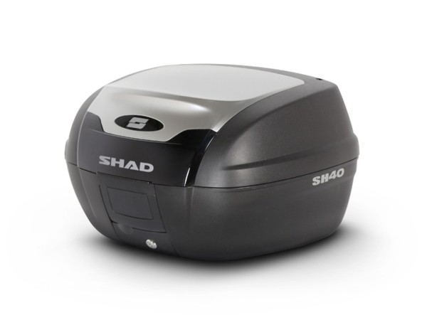 Shad Top Case SH40, Alu-Optik / schwarz, 40l