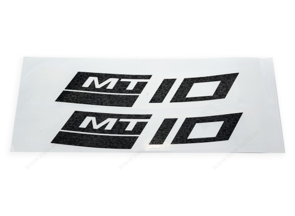 Reflektierende Felgenaufkleber schwarz hinten für Yamaha MT-10 (22-) Original