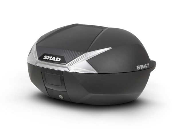 Shad Top Case SH47 mit weißem Reflektor, 47l