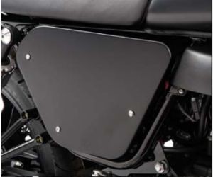 Original Abdeckungen, Aluminium, schwarz für Moto Guzzi V7 I+II