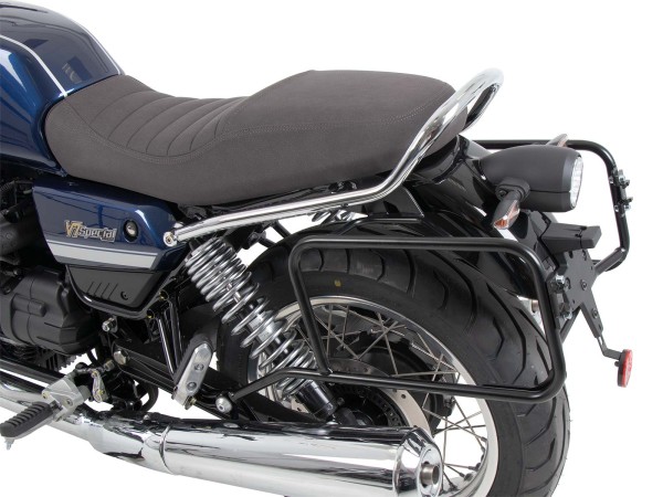 Seitenkofferträger festverschraubt schwarz für Moto Guzzi V7 850 Stone Corsa (2024) Hepco & Becker