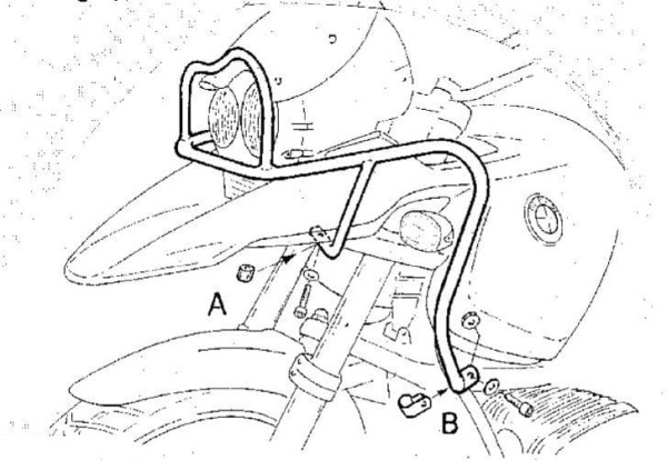 Tankschutzbügel schwarz für BMW R 1150 GS Adventure (01-05) Hepco & Becker