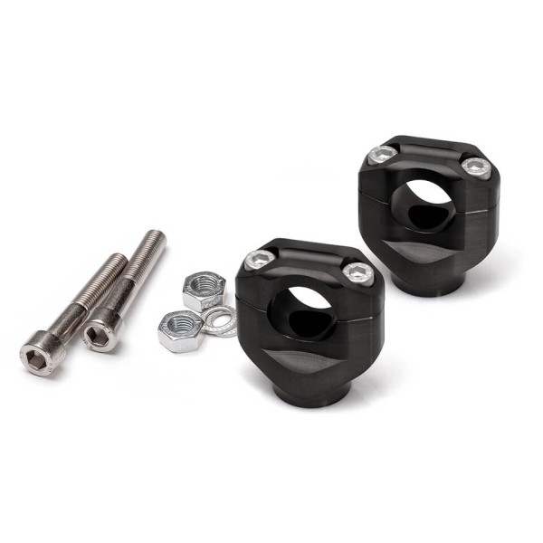 LSL Universal-Klemmbock-Kit, Schraubenlänge 70 mm, für 22,2 mm Lenker, schwarz