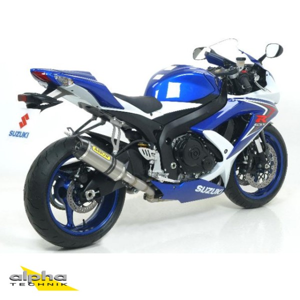 ARROW Auspuff THUNDER für Suzuki GSX-R 600 / 750 Modelljahr 2008-2010, Titan
