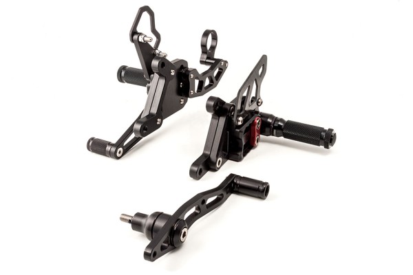 LSL 2Slide Rastenanlage für BMW S1000RR, 2015-2016, schwarz-rot