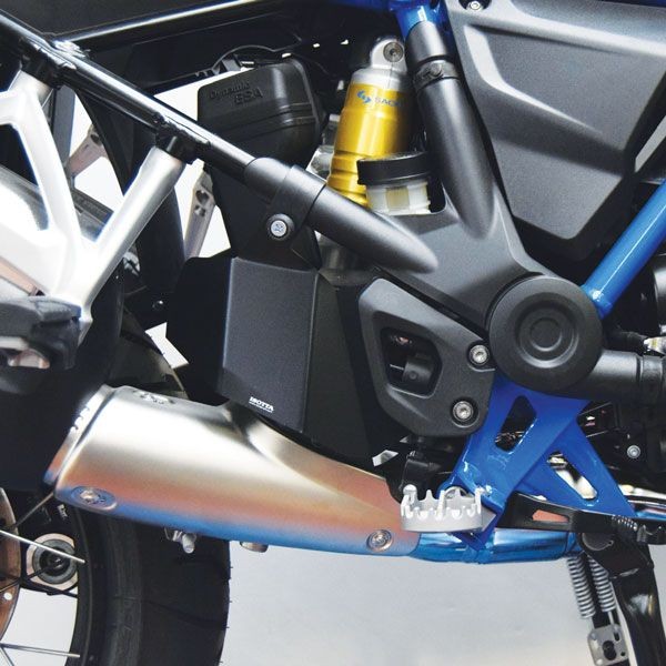 Hitzeschutz für BMW R 1200 GS LC /Rallye (17-18), R 1250 GS, Alu, schwarz