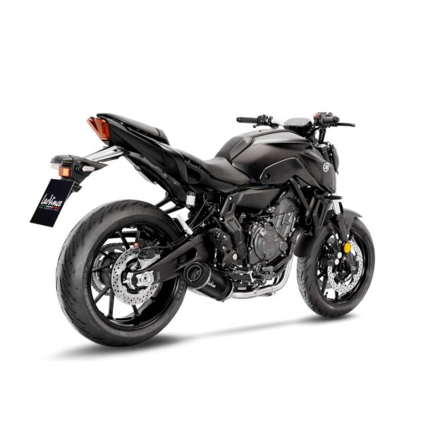 LeoVince Komplettanlage LV One Evo für Yamaha MT-07, Carbon, Euro5, ABE, E-Gutachten