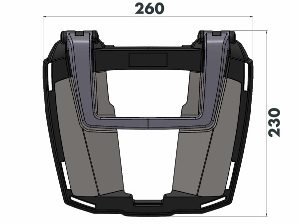 Easyrack Topcaseträger schwarz für BMW HP2 /Enduro/Megamoto (05-08) Hepco & Becker