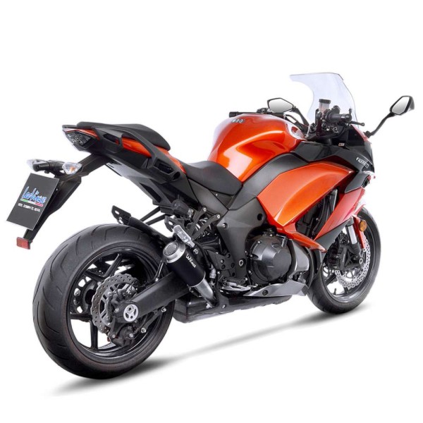 LeoVince Auspuffanlage LV-10 für Kawasaki Z 1000 /SX, schwarz, 2 slip on, Euro4, E-Gutachten