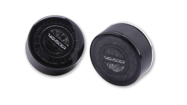 HIGHSIDER pro Rocket Module LED Rück-, Bremslicht, Blinker Schwarz/Getönt 3in1, E-Geprüft (Paar)